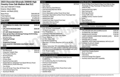 2023 Chevrolet Silverado 2500 High Country