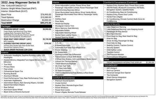 2022 Jeep Wagoneer Series III