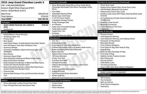2024 Jeep Grand Cherokee Laredo X
