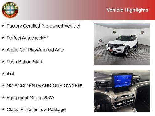 White 2023 Ford Explorer XLT