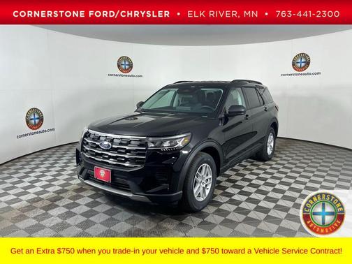 Agate Black Metallic 2026 Ford Explorer Active