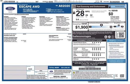 Gray 2025 Ford Escape ST-Line