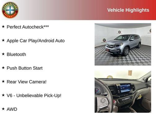 Silver 2021 Honda Pilot EX