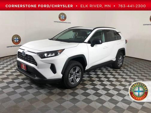 White 2022 Toyota RAV4 Hybrid LE