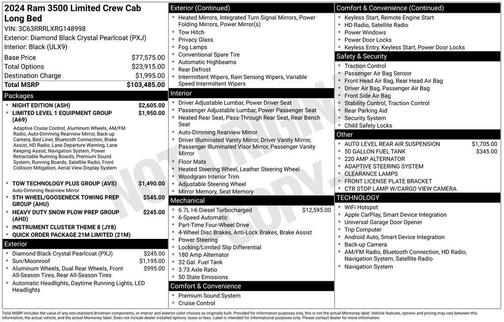 2024 RAM 3500 Limited