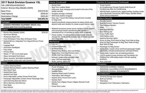 2017 Buick Envision Essence
