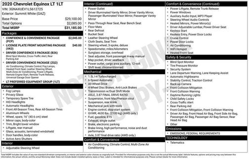 2020 Chevrolet Equinox 1LT