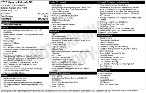 2025 Hyundai PALISADE SEL