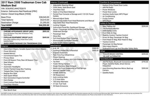 2017 RAM 2500 Tradesman