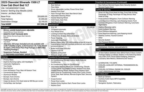 2025 Chevrolet Silverado 1500 LT