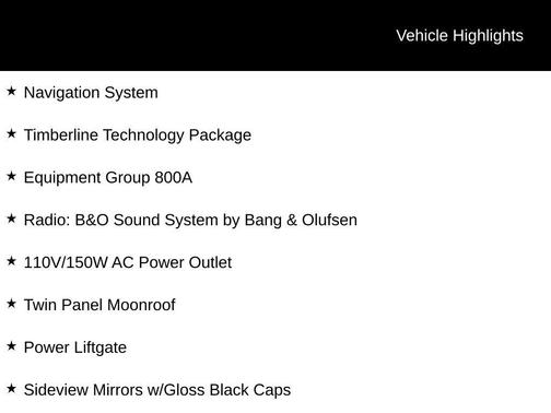 Black Metallic 2023 Ford Explorer Timberline