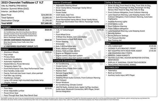 2023 Chevrolet Trailblazer LT