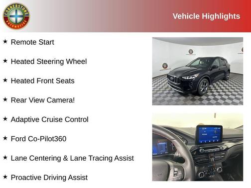 Black 2025 Ford Escape ST-Line Select