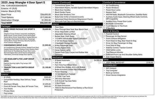 2025 Jeep Wrangler Sport