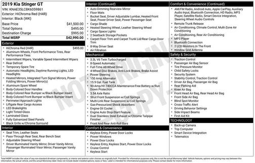 HiChroma Red 2019 Kia Stinger GT