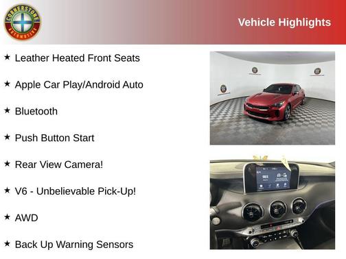 HiChroma Red 2019 Kia Stinger GT