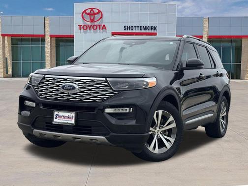 Agate Black Metallic 2020 Ford Explorer Platinum