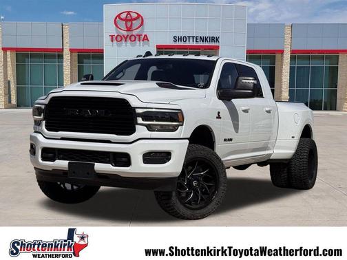 Bright White Clearcoat 2024 RAM 3500 Laramie Mega Cab 4x4 6'4' Box