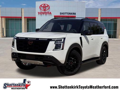 Aspen White Tricoat/Super Black 2025 Nissan Armada PRO-4X 4WD