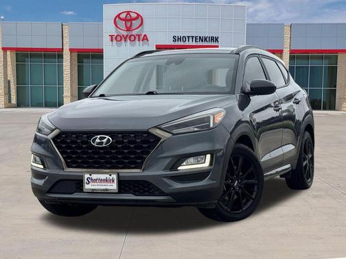 Coliseum Gray 2019 Hyundai TUCSON Night