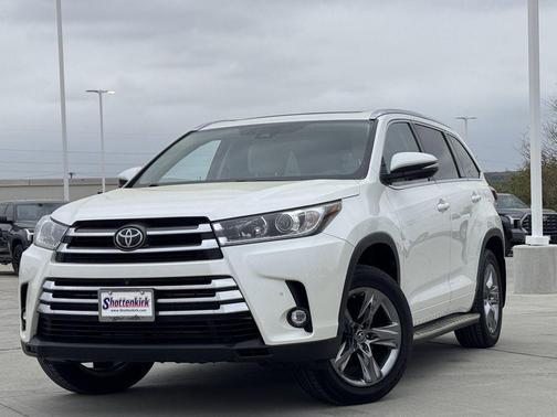Blizzard Pearl 2019 Toyota Highlander Limited Platinum