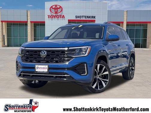 Mountain Lake Blue Metallic 2025 Volkswagen Atlas 2.0T SEL Premium R-Line 4MOTION