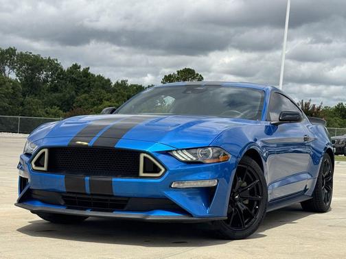 Blue Metallic 2021 Ford Mustang EcoBoost