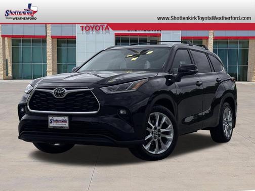 Midnight Black Metallic 2023 Toyota Highlander Limited
