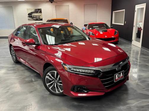 Maroon 2021 Honda Accord Hybrid EX-L