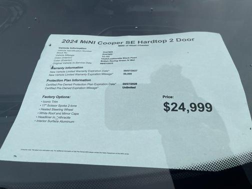 2024 MINI SE Hardtop Cooper