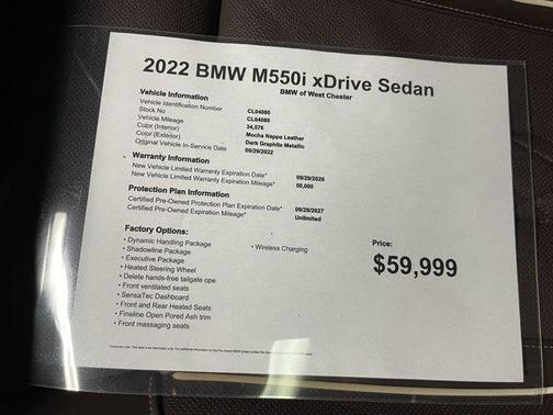 2022 BMW M550 i xDrive