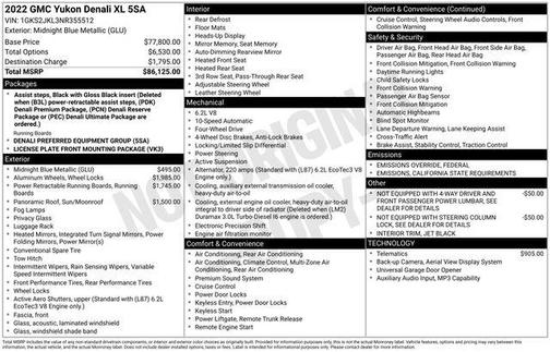 2022 GMC Yukon XL Denali