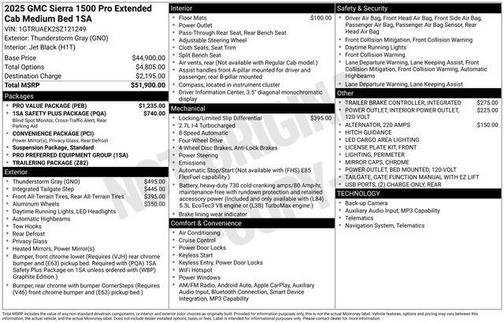 2025 GMC Sierra 1500 Pro