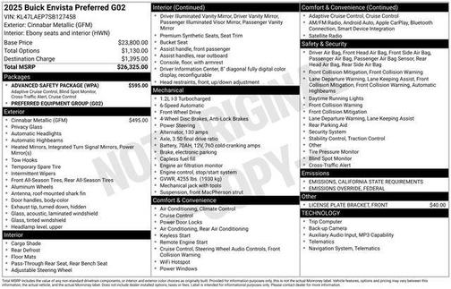 2025 Buick Envista Preferred