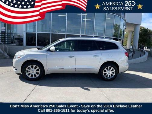 White Diamond Clearcoat 2014 Buick Enclave Leather