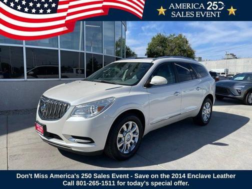 White Diamond Clearcoat 2014 Buick Enclave Leather