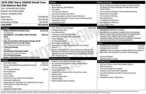2025 GMC Sierra 3500 Denali