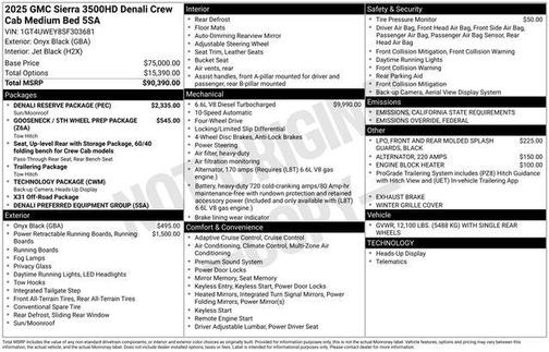 2025 GMC Sierra 3500 Denali