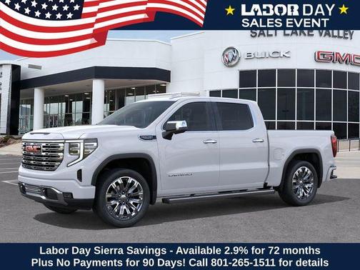 Glacier White 2026 GMC Sierra 1500 Denali