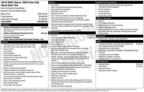 2018 GMC Sierra 1500 Base