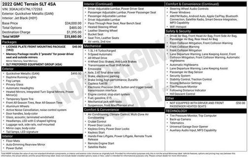 2022 GMC Terrain SLT