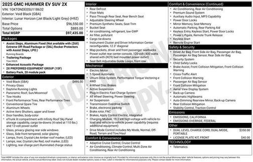 2025 GMC HUMMER EV SUV 2X