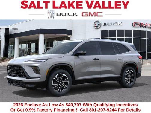 Moonstone Gray Metallic 2026 Buick Enclave Sport Touring