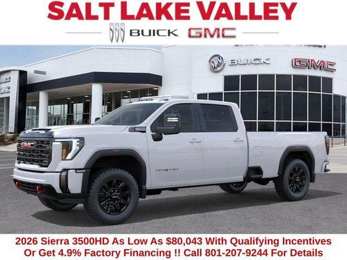 Summit White 2026 GMC Sierra 3500 AT4