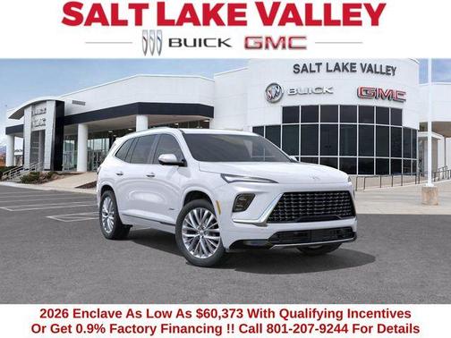 White Tri-Coat 2026 Buick Enclave Avenir