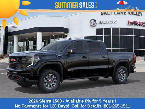 Onyx Black 2026 GMC Sierra 1500 AT4