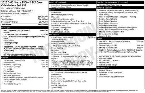 2026 GMC Sierra 2500 SLT