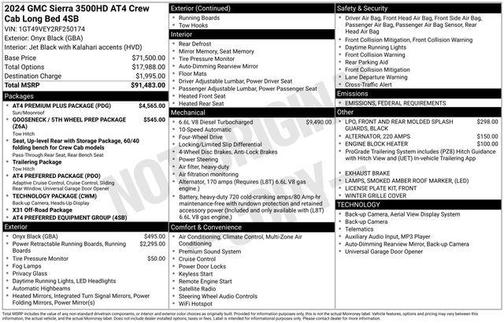 2024 GMC Sierra 3500 AT4