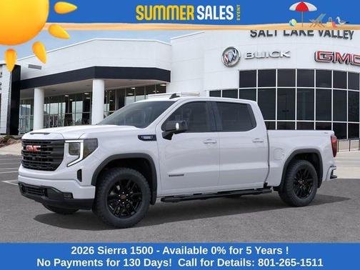 Summit White 2026 GMC Sierra 1500 Elevation