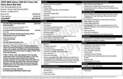 2025 GMC Sierra 1500 SLT